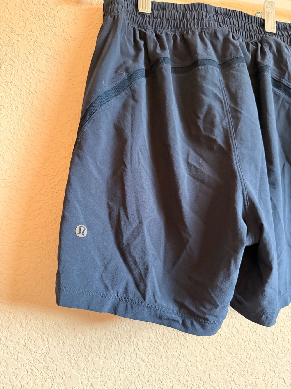 lululemon athletica Men's Pace Breaker Dark Navy Performance Shorts - Picture 5 of 6